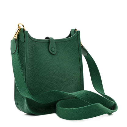 Hermes Taurillon Clemence Evelyne TPM Vert Moyen 3 of 11