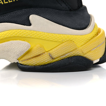 Balenciaga Fabric Mesh Womens Triple S Sneakers 36 Black Yellow 7 of 11