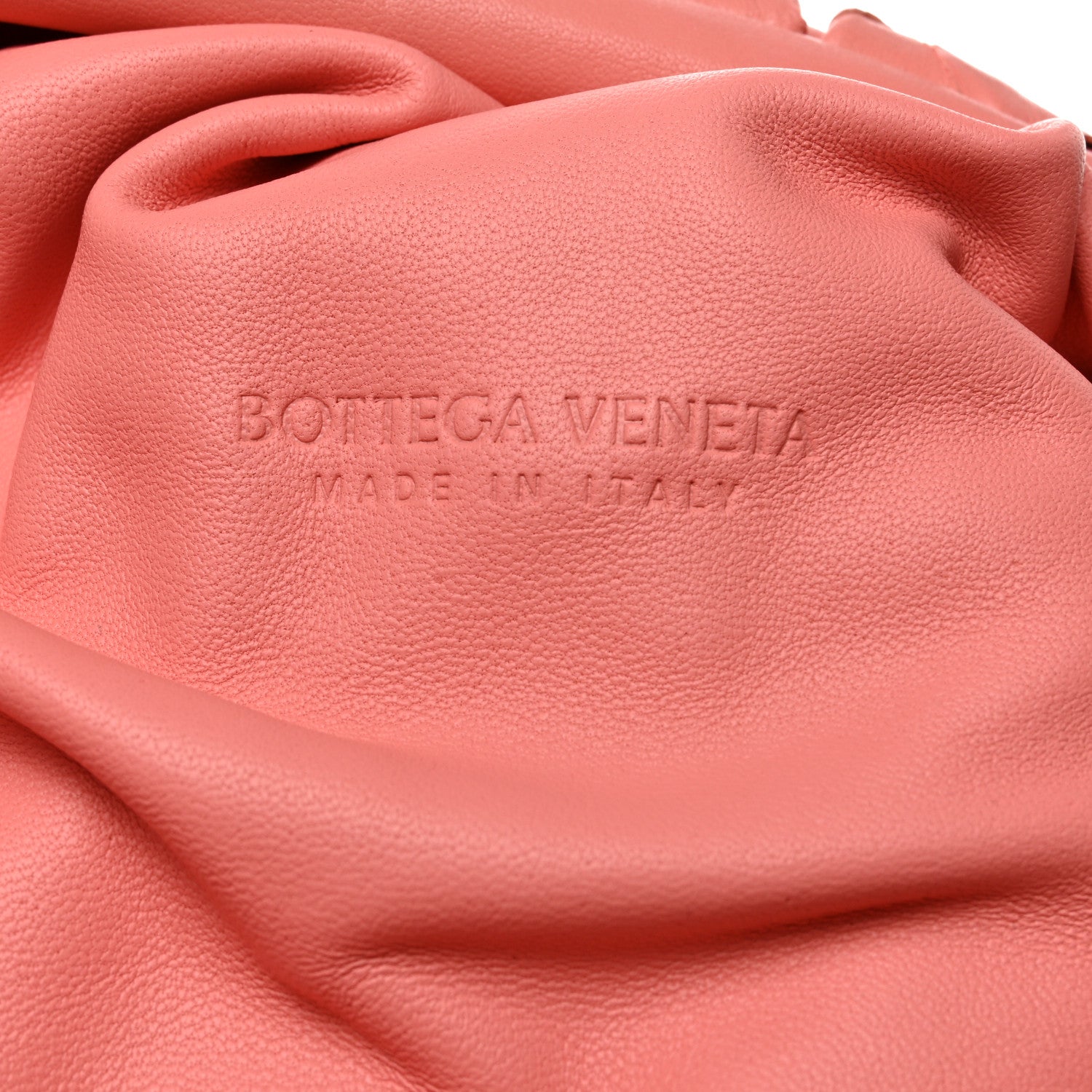 Bottega Veneta Nappa Maxi Intrecciato The Pouch Oversized Clutch Peach 5 of 8