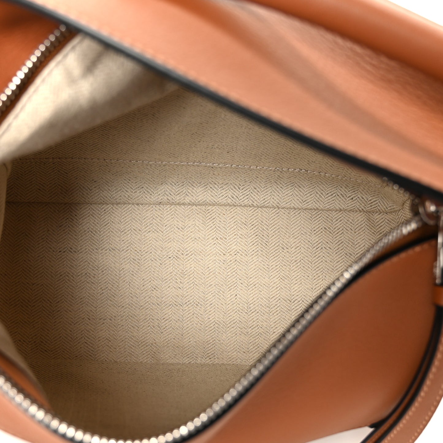 Calfskin Small Puzzle Edge Bag Tan