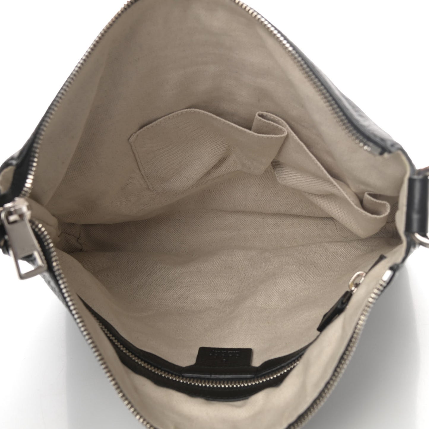 Pebbled Calfskin Medium Soho Messenger Bag Black
