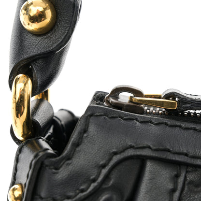 Gucci Guccissima Small Scarlett Studded Interlocking G Hobo Black 14 of 15