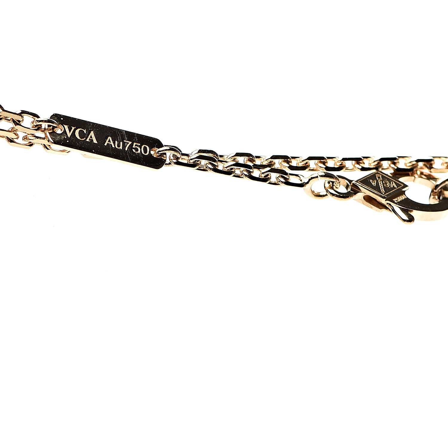 Van Cleef & Arpels 18K Yellow Gold Black Onyx Magic Alhambra Pendant Necklace 3 of 5