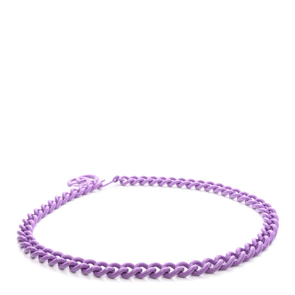 Gucci Varnished Metal GG Marmont Chain Belt Purple 2 of 3