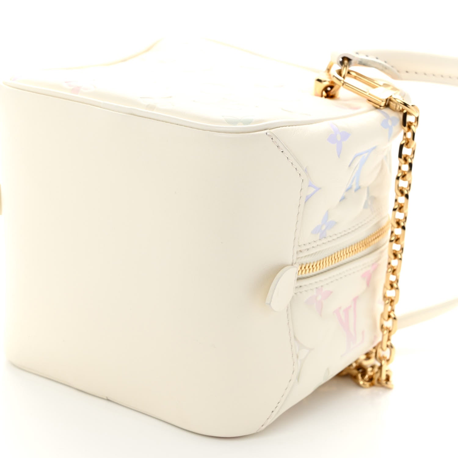 Louis Vuitton Lambskin Embossed Monogram New Square Bag Quartz Multicolor 16 of 17