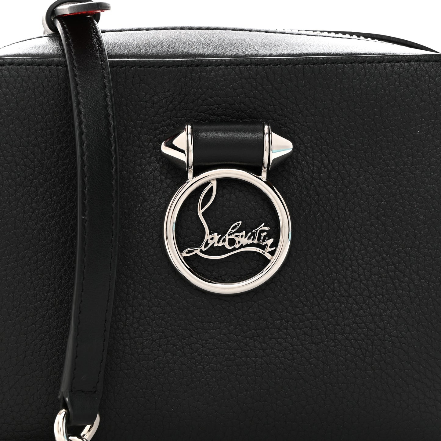 Empire Calfskin Mini Rubylou Crossbody Black Red