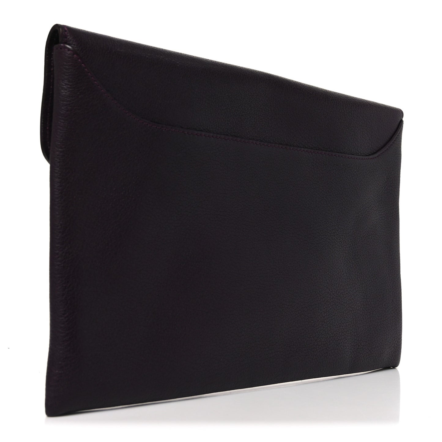 Sugar Goatskin Medium Antigona Envelope Clutch Aubergine