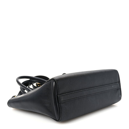 Prada Saffiano Soft Calfskin Small Zippered Tote Black 3 of 9