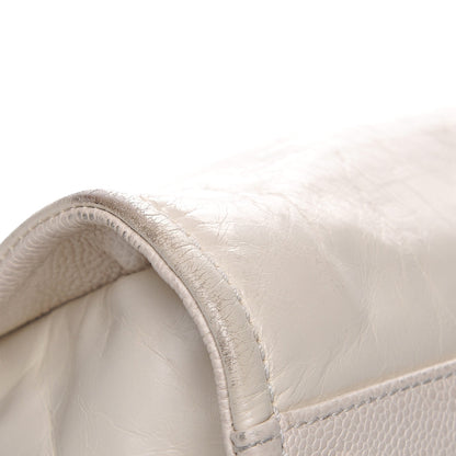 Chanel Glazed Calfskin Large Deauville Tote Ivory 10 of 13