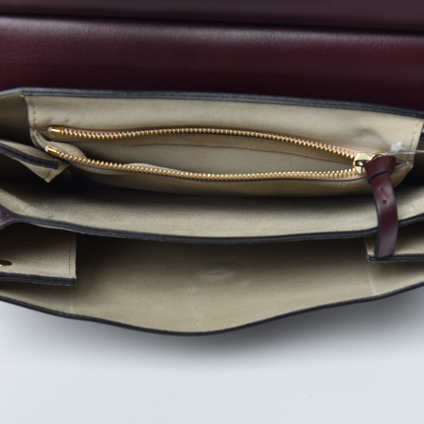 Suede Calfskin Medium Faye Shoulder Bag Dark Purple