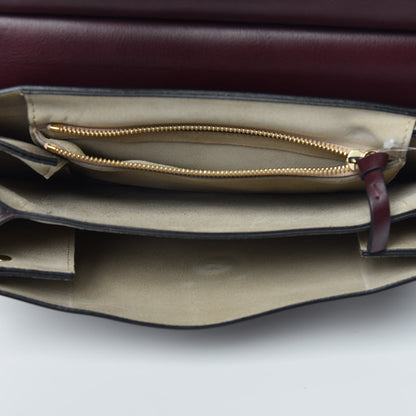 Chloe Suede Calfskin Medium Faye Shoulder Bag Dark Purple 5 of 12