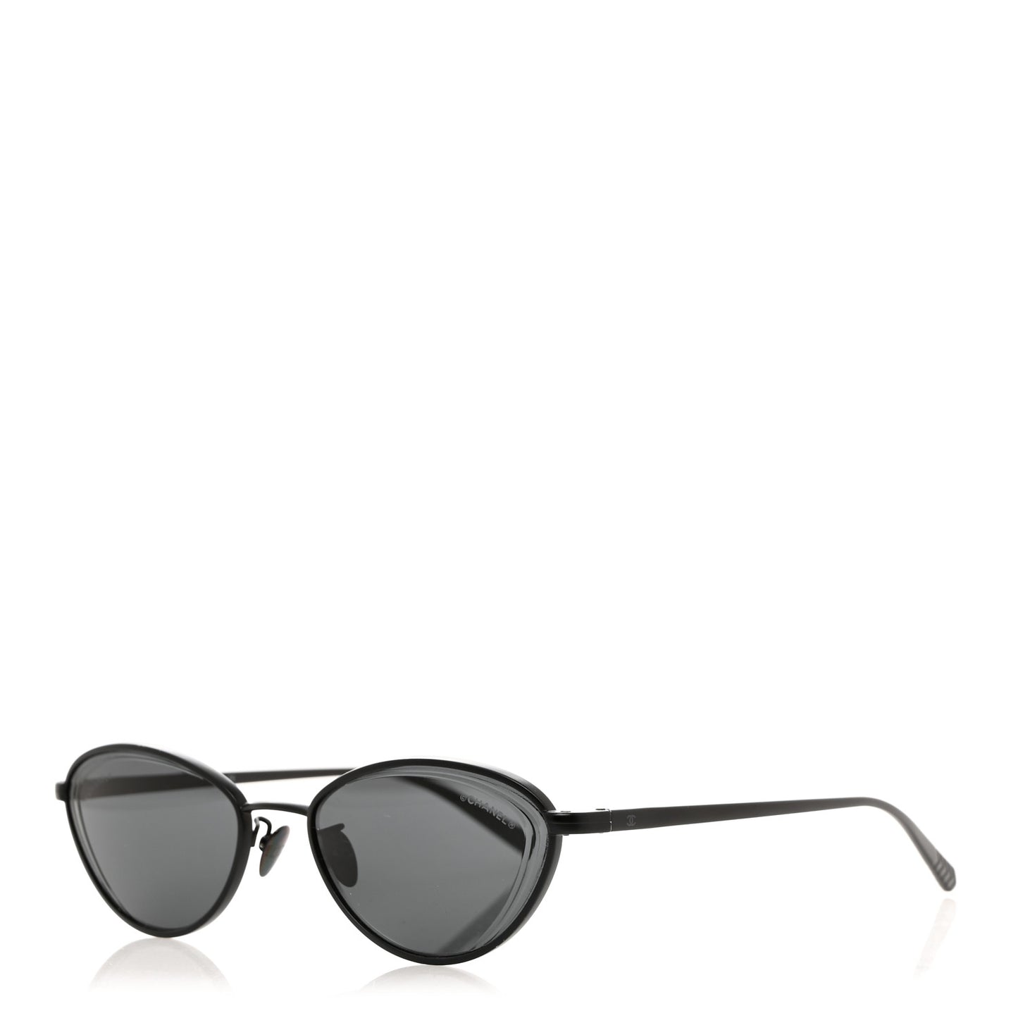 Metal Cat Eye Sunglasses 4255 Black
