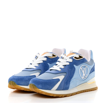 Louis Vuitton Suede Run Away Sneakers 37 Blue 3 of 8