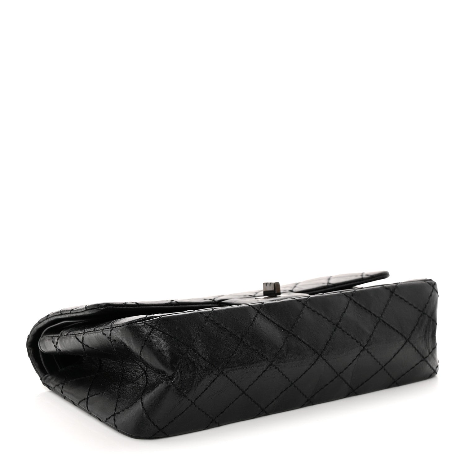 Chanel Aged Calfskin Quilted 2.55 Reissue 225 Flap So Black 4 of 12