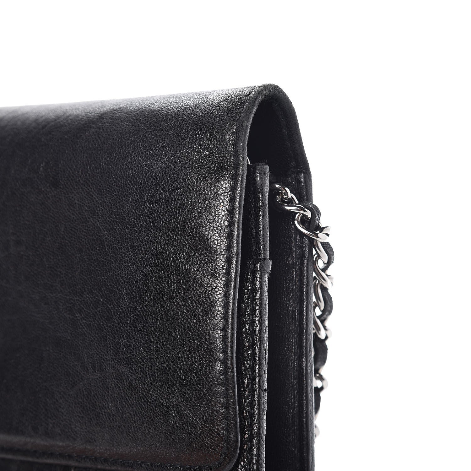 Chanel Goatskin Wallet on Chain WOC Black 13 of 15
