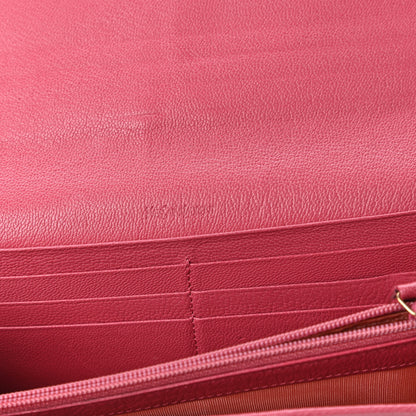 Saint Laurent Chevre Belle De Jour Continental Wallet Pink 8 of 10