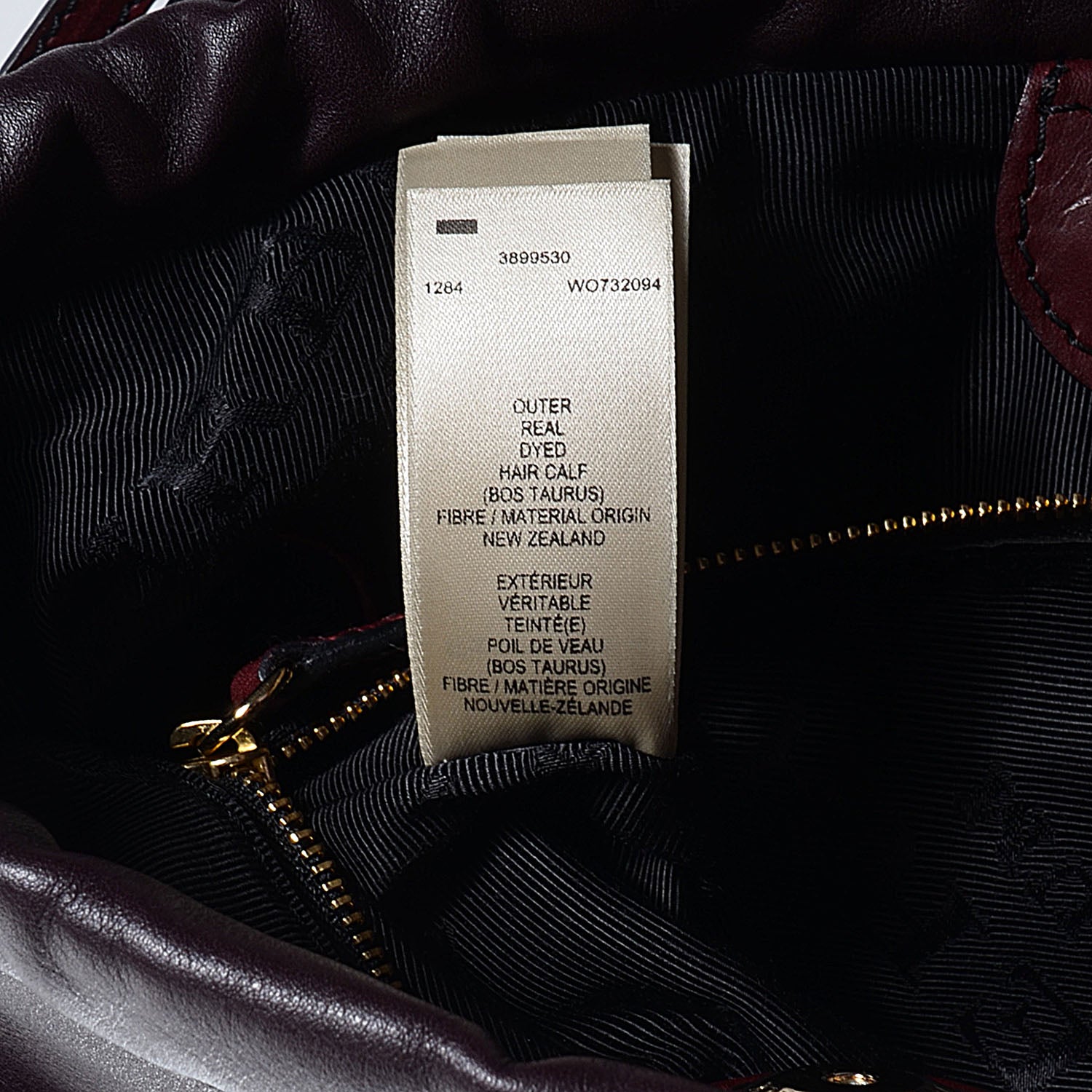 Burberry Calf Hair Little Crush Burgundy 4 of 13