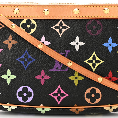 Louis Vuitton Monogram Multicolor Pochette Accessories Black 7 of 13