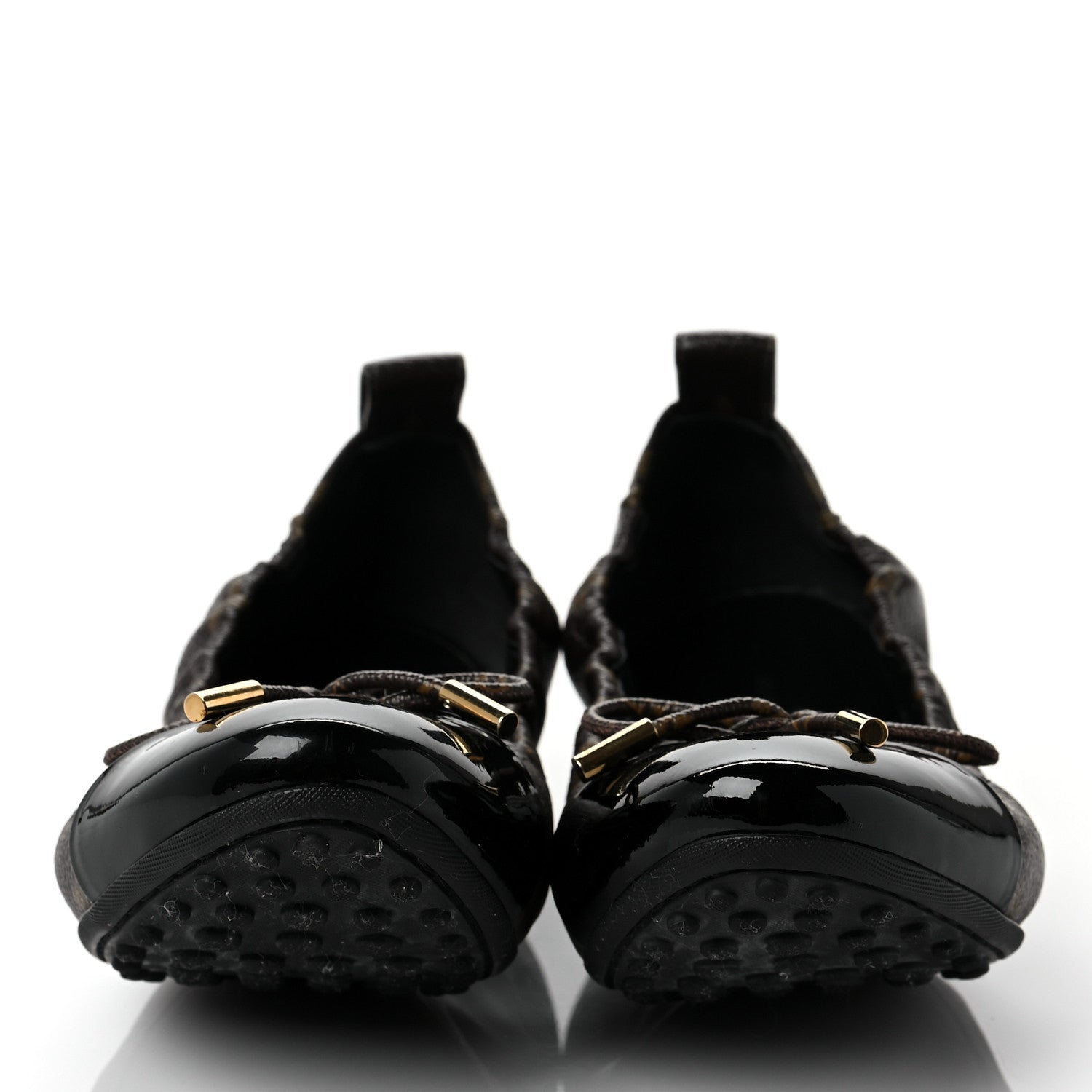 Louis Vuitton Monogram Flirty Ballerina Flats 38.5 Black 2 of 6