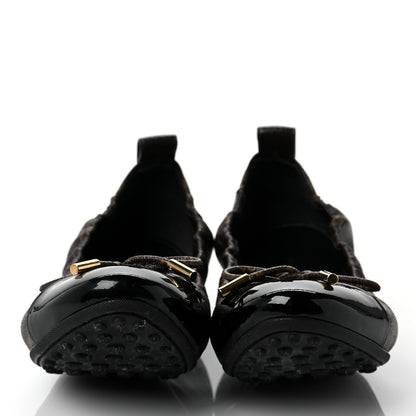 Louis Vuitton Monogram Flirty Ballerina Flats 38.5 Black 2 of 6