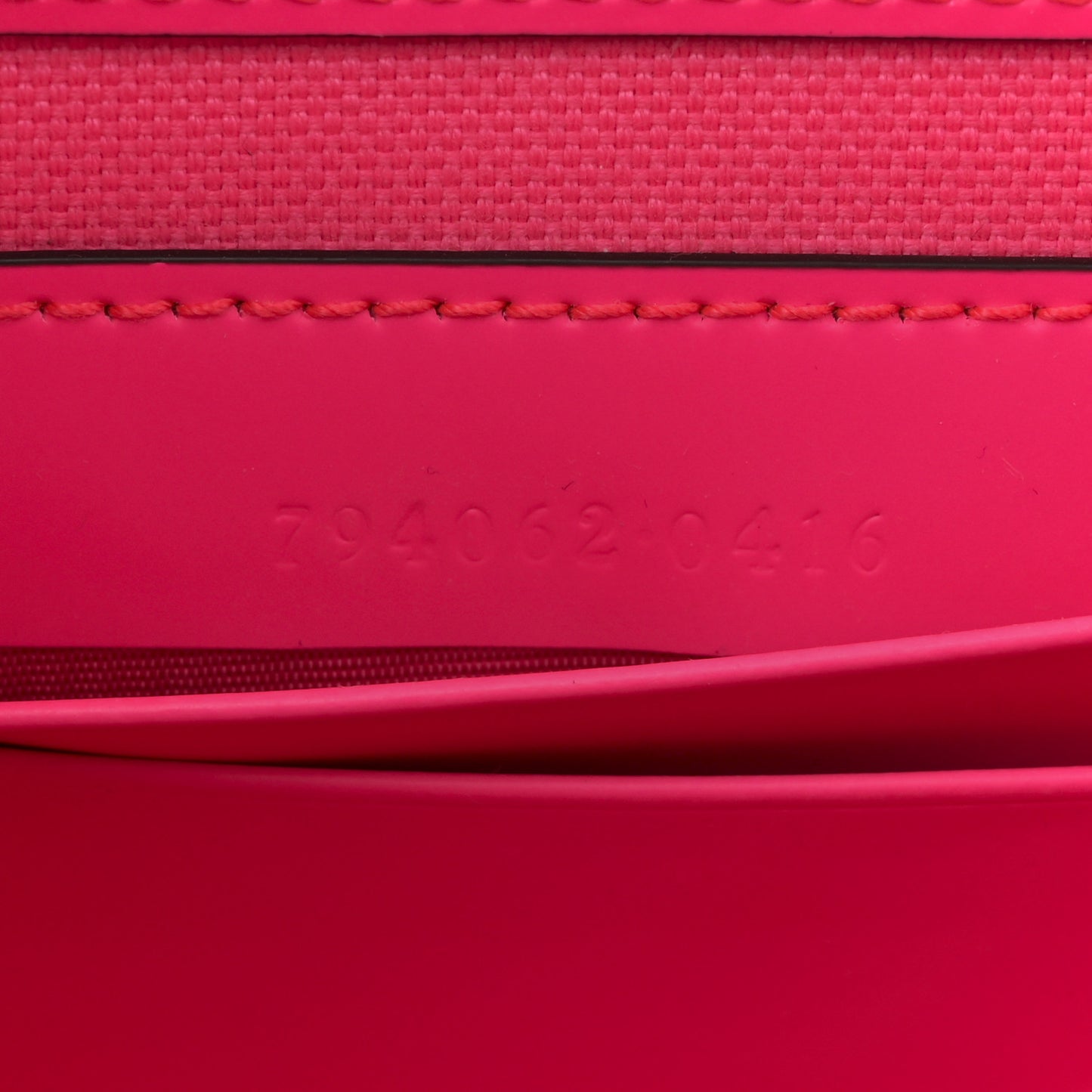 Calfskin GG Rubber Effect Super Mini Bag  Pink