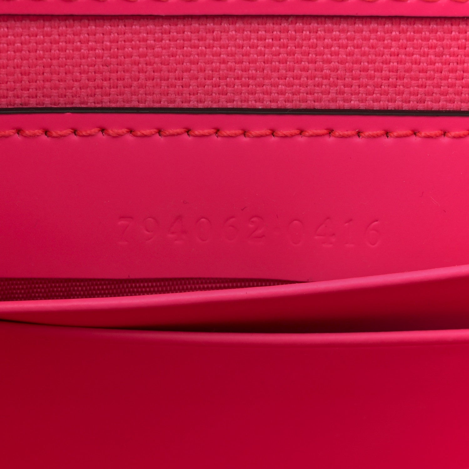 Gucci Calfskin GG Rubber Effect Super Mini Bag  Pink 7 of 10