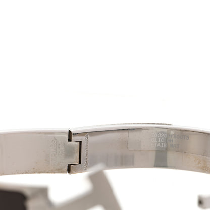 Hermes Matte Enamel Narrow Clic Clac HH Bracelet T5 Etain 4 of 5
