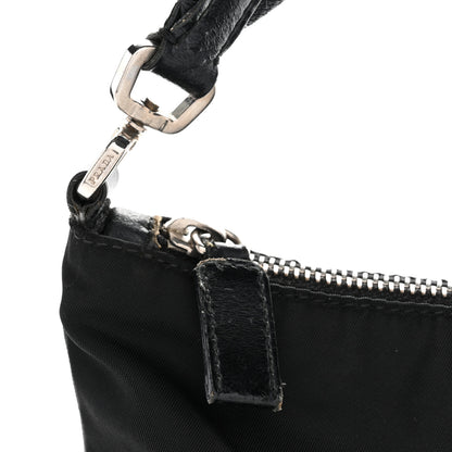 Prada Tessuto Light Nylon Soft Calf Shoulder Bag Black 10 of 14