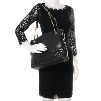 Chanel Lambskin Shoulder Bag Black 2 of 10