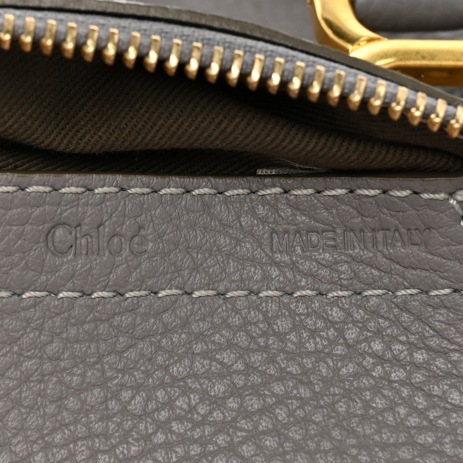Chloe Calfskin Mini Marcie Satchel Cashmere Grey 6 of 9