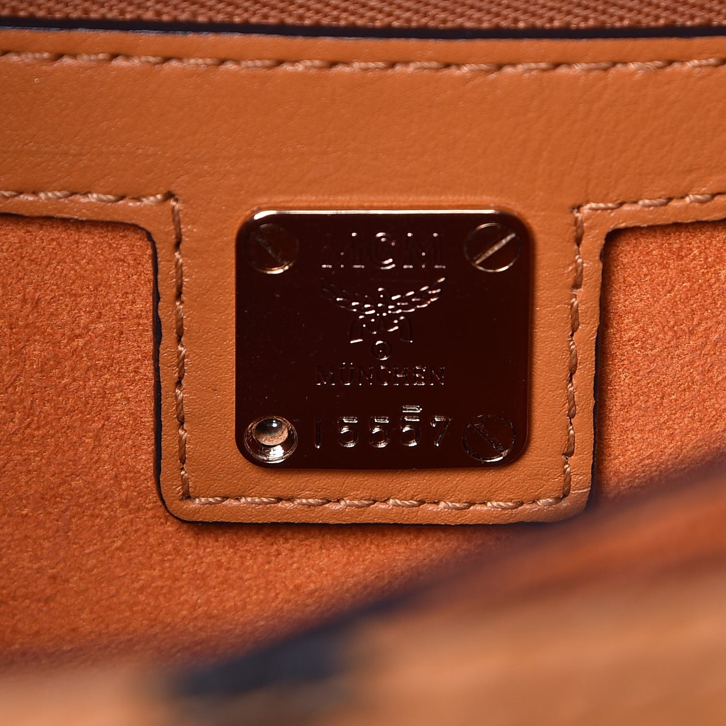 Visetos Medium Patricia Pocket Satchel Cognac