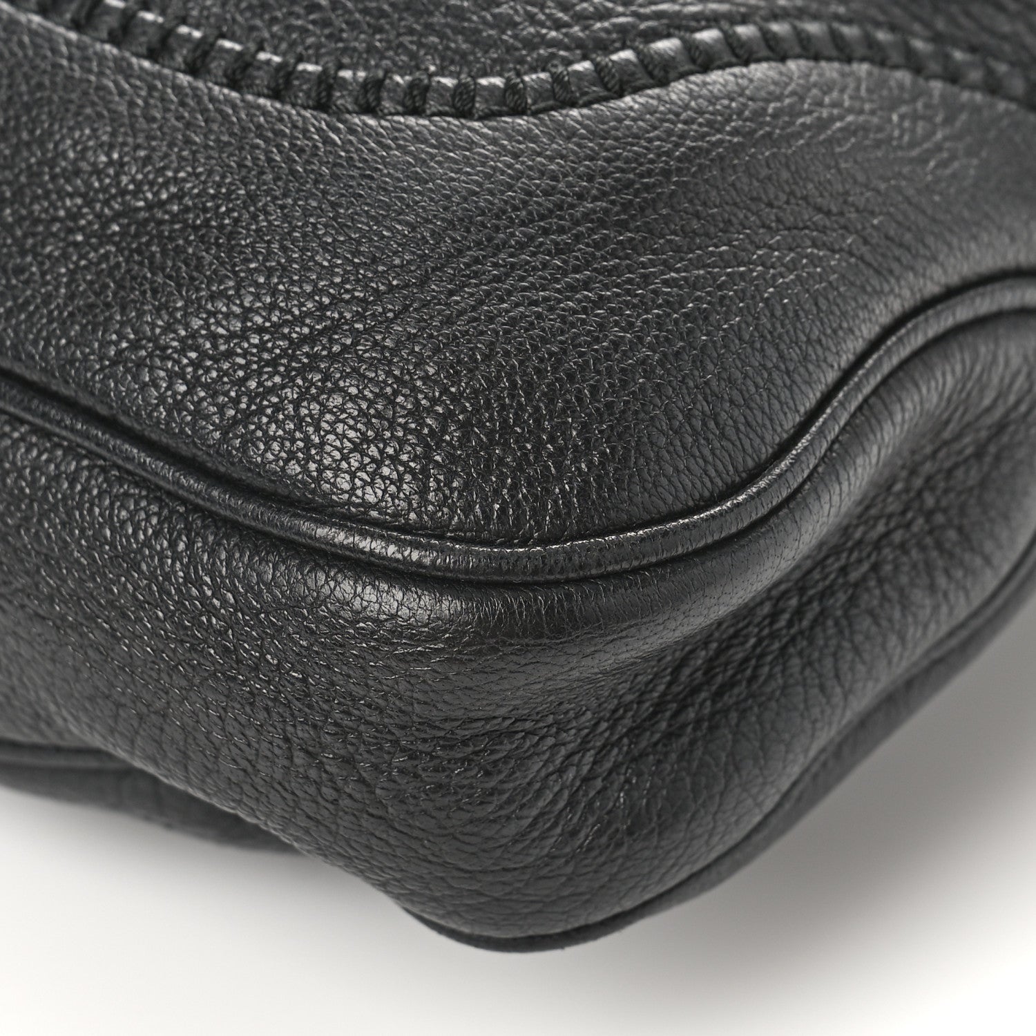 Gucci Pebbled Calfskin Medium New Jackie Shoulder Bag Black 9 of 9