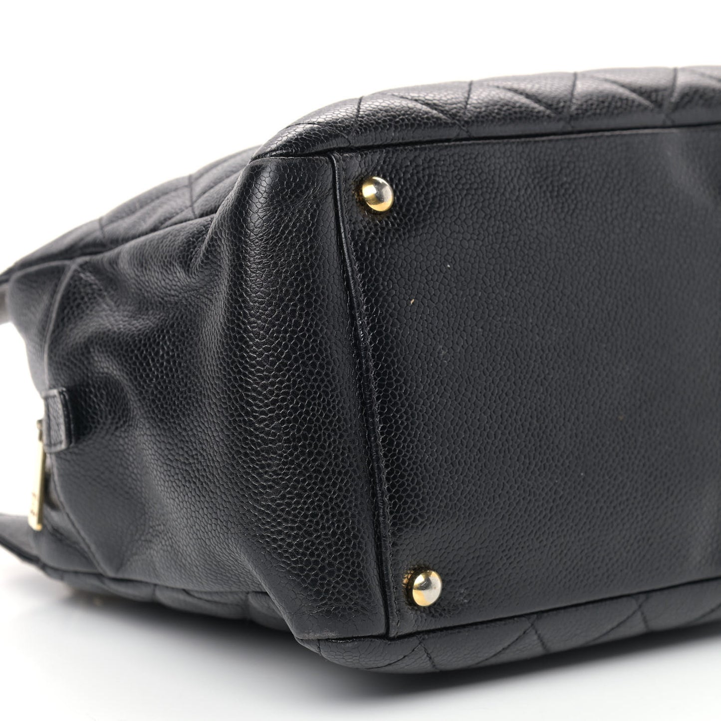 Caviar Quilted Petit Timeless Tote PTT Black