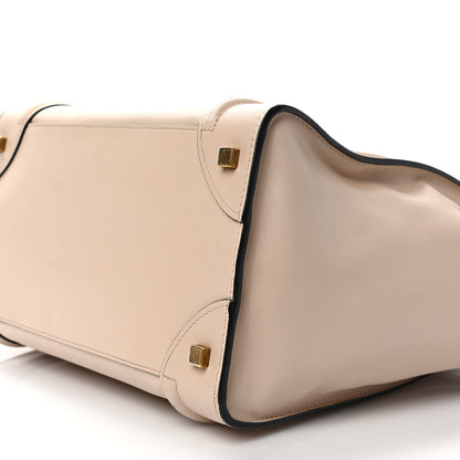 Celine Satin Calfskin Mini Bi-Color Luggage Powder Black 8 of 11
