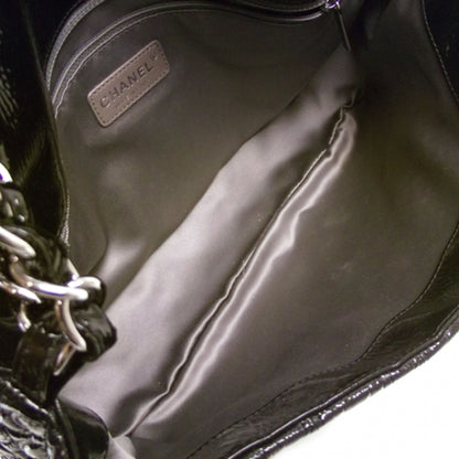 Chanel Patent Camelia Quilted Jumbo Flap 6 of 12