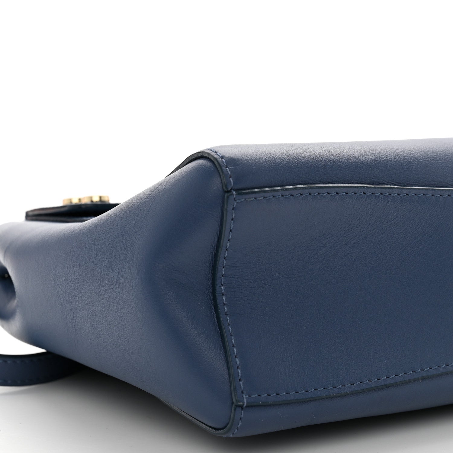 Jimmy Choo Calfskin Small Lockett Tote Jeans 9 of 11
