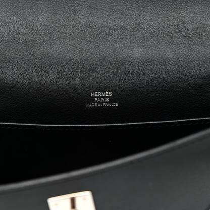 Hermes Swift Kelly Pochette Clutch Black 6 of 10