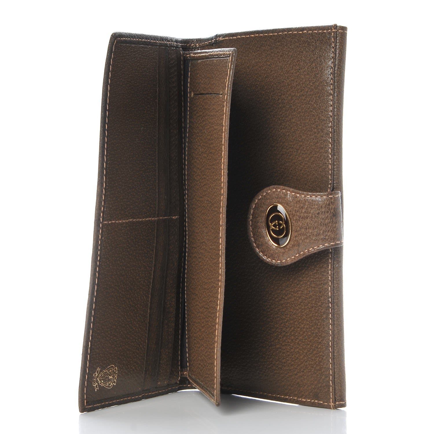 Gucci Calfskin Web Wallet Brown 5 of 14