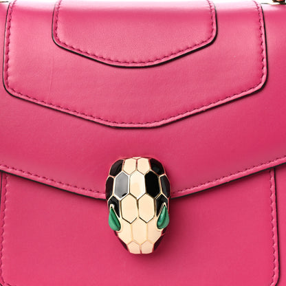 Bulgari Calfskin Serpenti Forever Top Handle Pink 7 of 9
