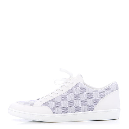 Louis Vuitton Calfskin Damier Azur Mens Offshore Sneakers 9.5 White 1 of 9