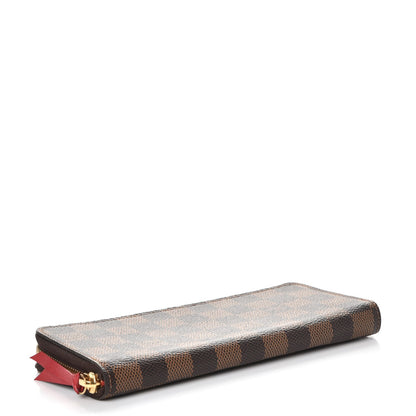 Louis Vuitton Damier Ebene Clemence Wallet Cherry 4 of 7