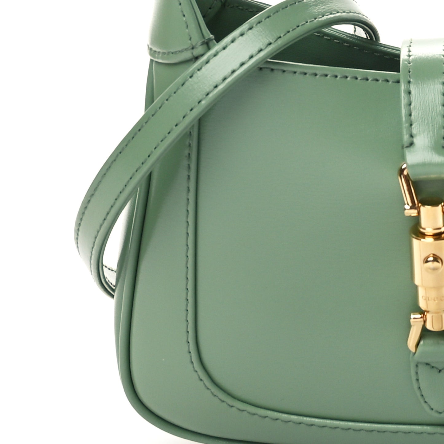 Boarded Dyana Lux Calfskin Mini Jackie 1961 Hobo Pistachio Green