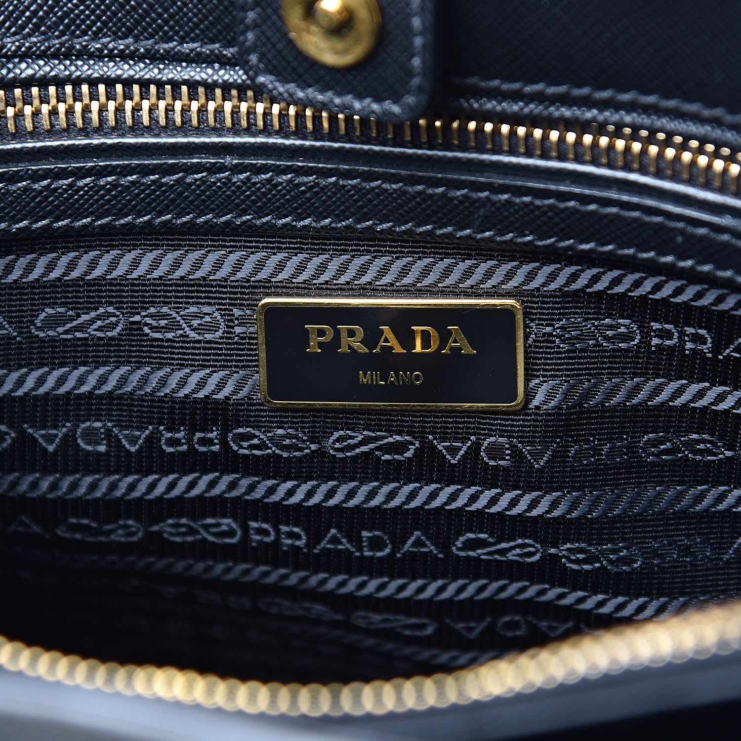Prada Saffiano Lux Small Tote Black 6 of 9