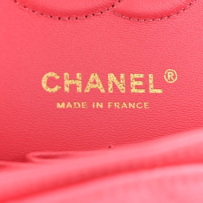 Chanel Shiny Caviar Quilted Small Double Pink 6 of 11