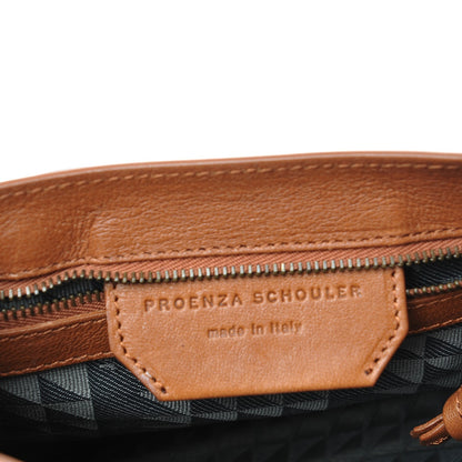 Proenza Schouler Lambskin PS1 Mini Pouch Messenger Saddle 7 of 9