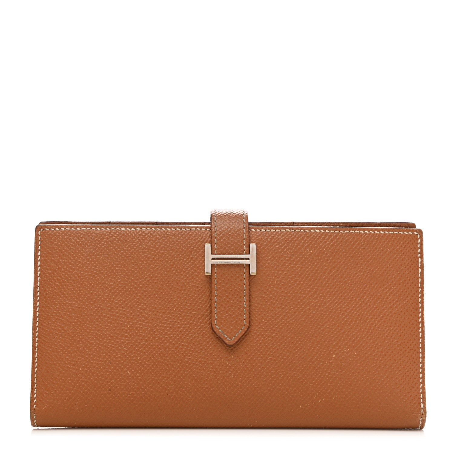 Hermes Epsom Bearn Gusset Wallet Gold 1 of 15