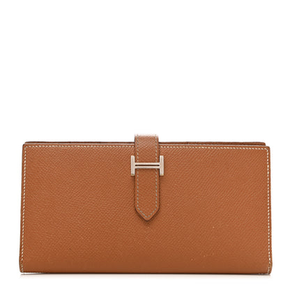 Hermes Epsom Bearn Gusset Wallet Gold 1 of 15