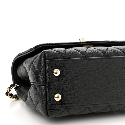 Chanel Caviar Quilted Extra Mini Coco Handle Flap Black 9 of 10