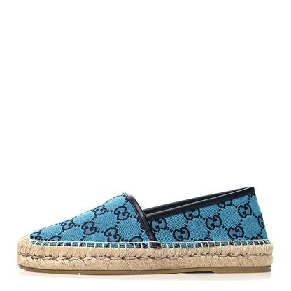 Gucci GG Monogram Multicolor Espadrilles 37 Light Blue 1 of 9