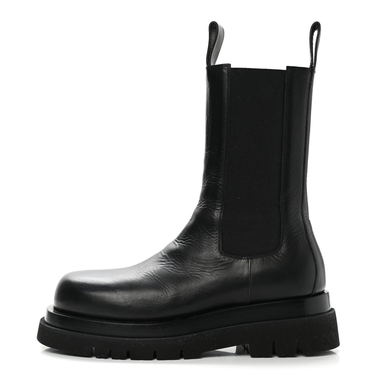 Calfskin The Lug Chelsea Boots 41 Black